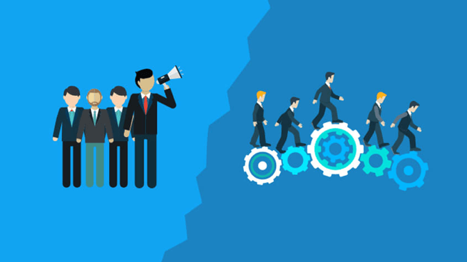 Image result for leadership vs management